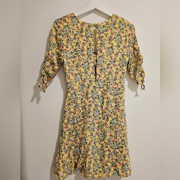 Topshop Yellow Floral Dress (never worn) - Picture 2 of 3